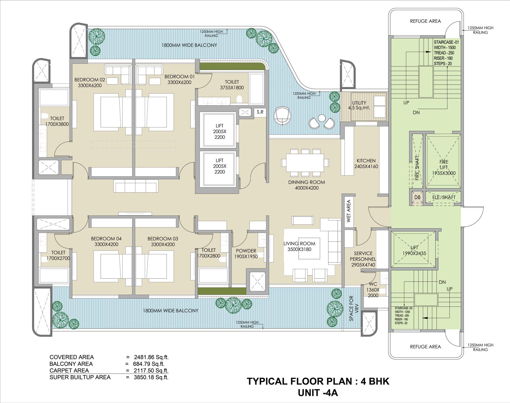 Nandaka-84--4BHK-Plan